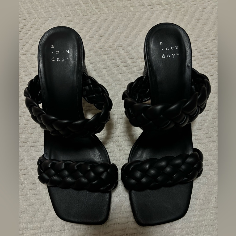 A New Day Braided Strappy Heels